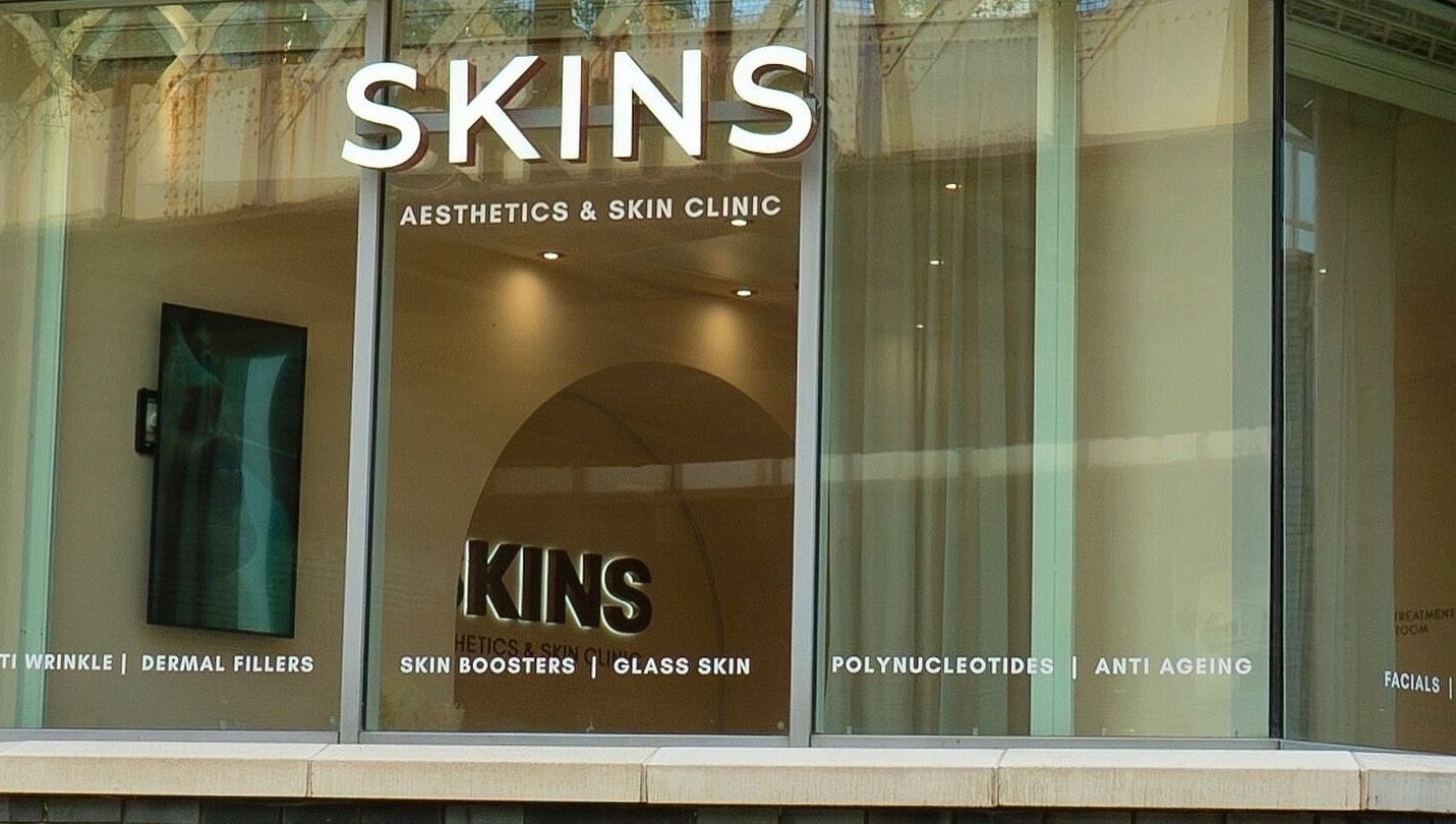 SKINS Clinic frontage at Spectrum, Blackfriars Road