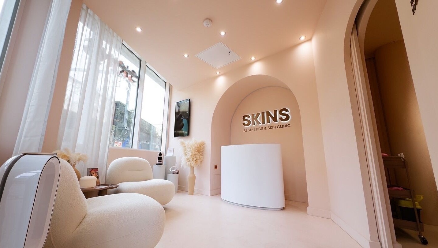 The reception at SKINS Clinic