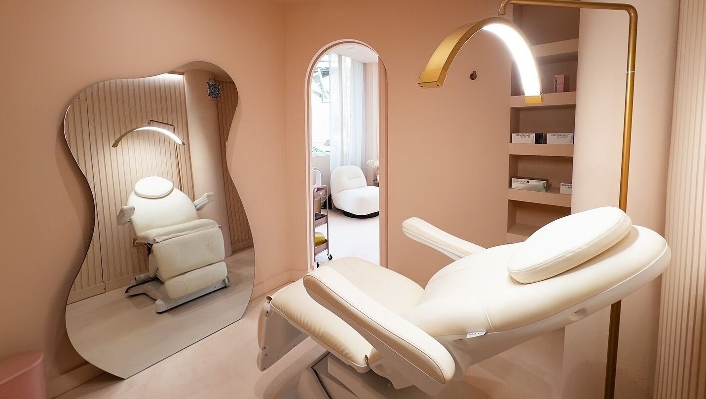The treatment room at SKINS Clinic, Manchester