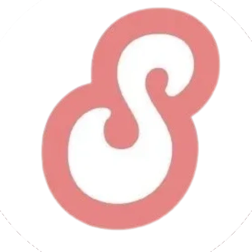 SKINS Clinic coral S monogram